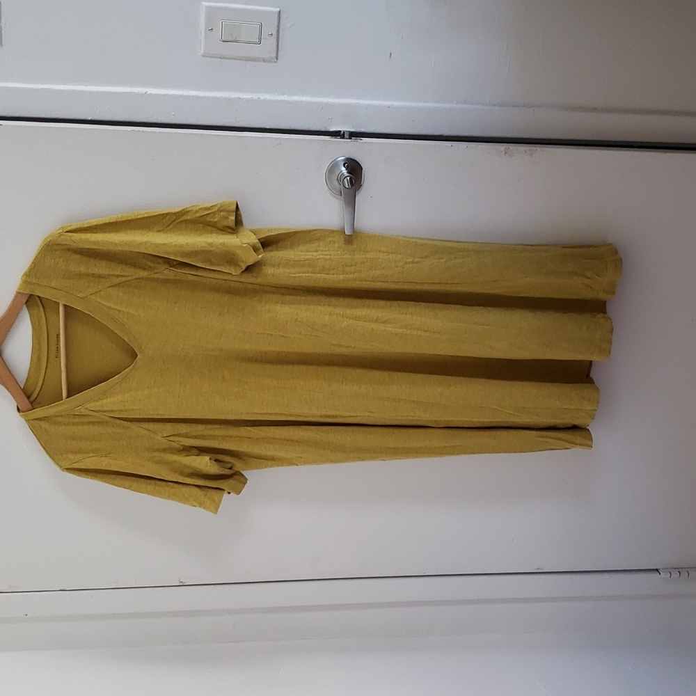 Eileen Fischer Summer Mustard Dress